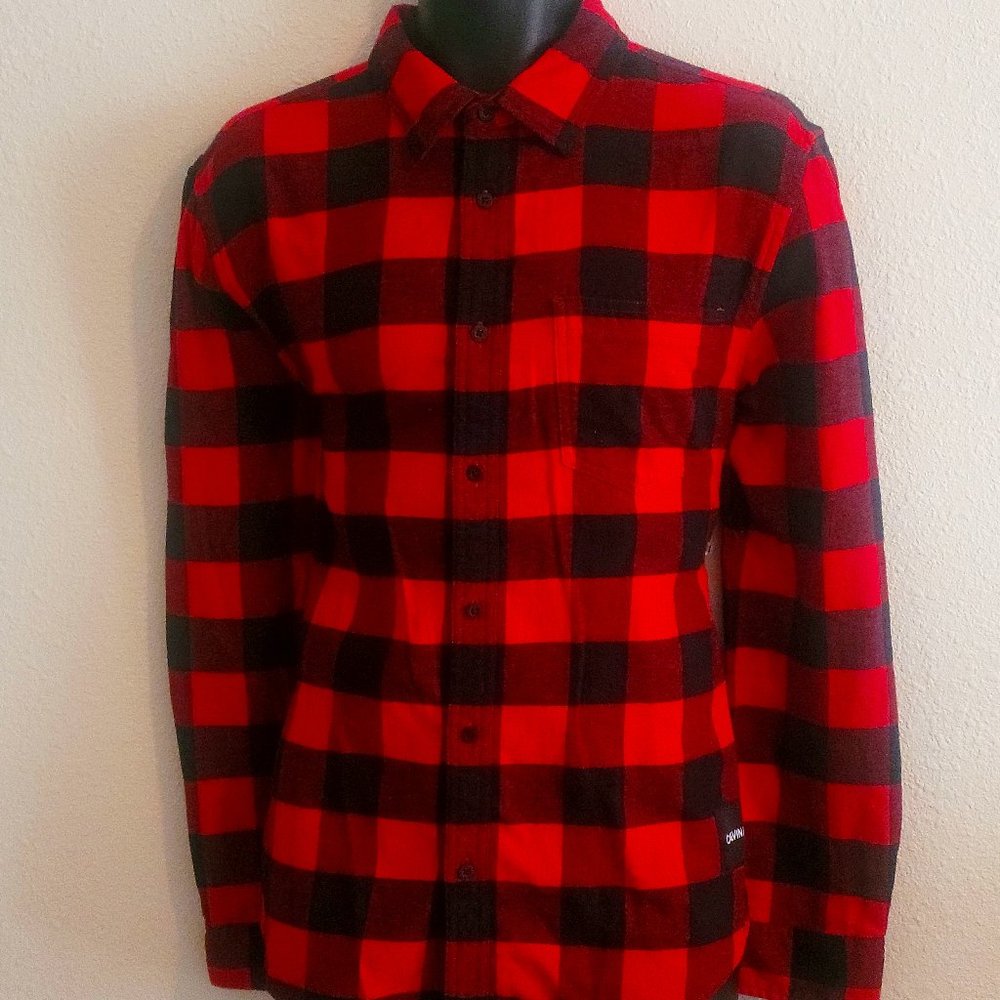 Calvin Klein Custom Fit Plaid Oxford Shirt